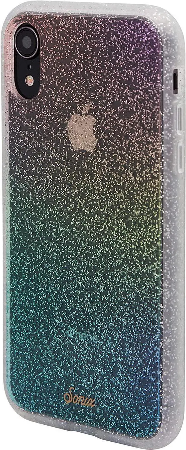 Alt view image 2 of 5 - Sonix Clear Coat Glitter Rainbow Case For iPhone XR