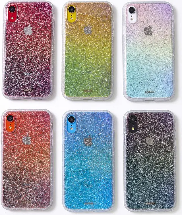 Alt view image 3 of 5 - Sonix Clear Coat Glitter Rainbow Case For iPhone XR