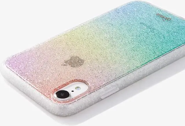 Alt view image 5 of 5 - Sonix Clear Coat Glitter Rainbow Case For iPhone XR