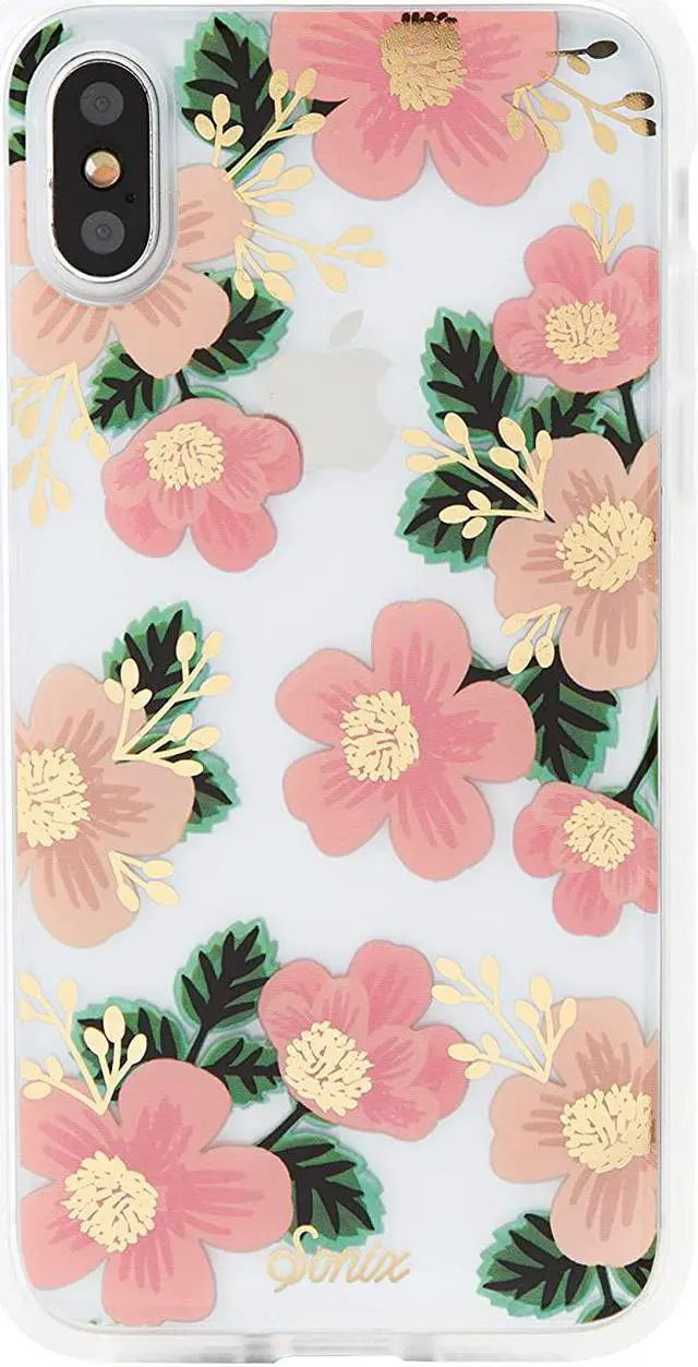 Main image of Sonix Southern Floral Case for iPhone X / Xs Women's Protective Pink Flower Clear Series for Apple iPhone X, iPhone Xs