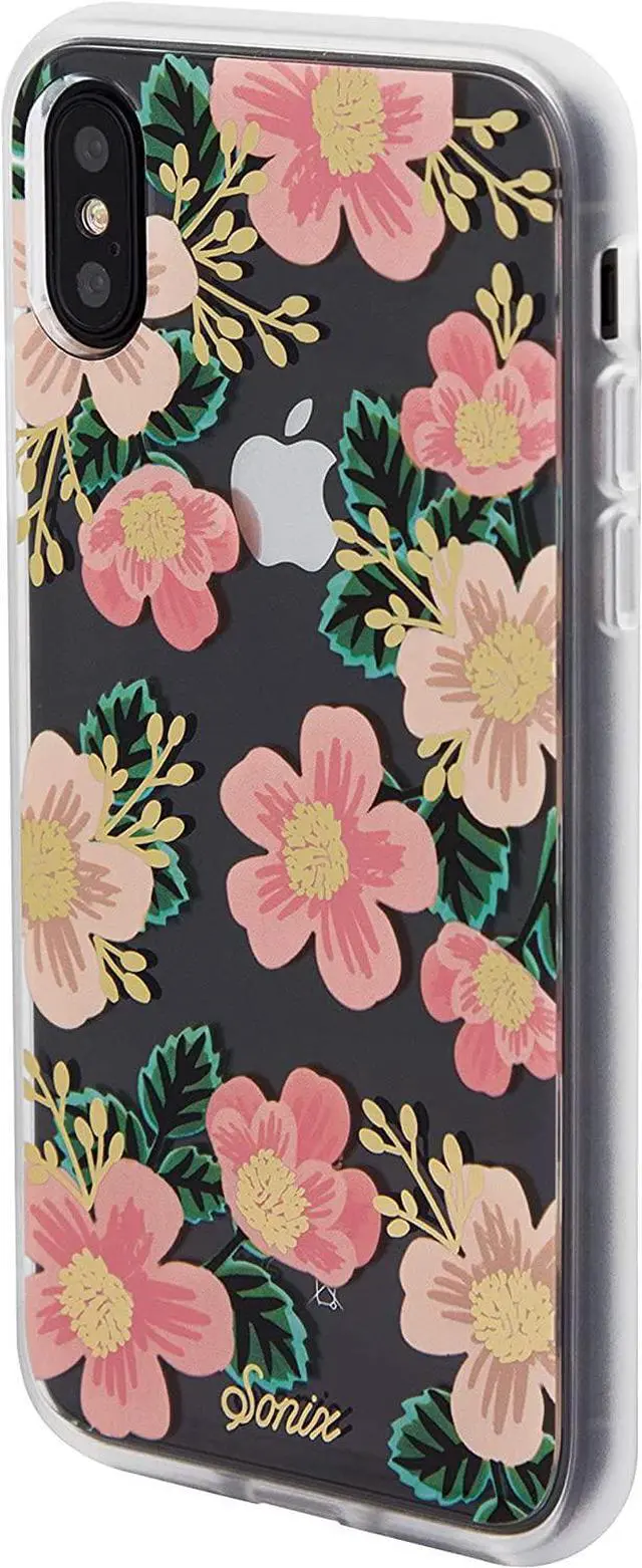 Alt view image 5 of 6 - Sonix Southern Floral Case for iPhone X / Xs Women's Protective Pink Flower Clear Series for Apple iPhone X, iPhone Xs
