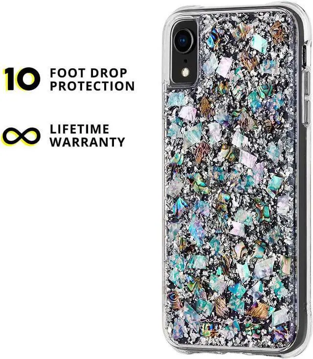 Alt view image 2 of 7 - Case-Mate - iPhone XR Case - KARAT - iPhone 6.1 - Mother of Pearl