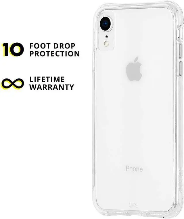 Alt view image 3 of 8 - Case Mate Tough Clear Case for iPhone XR Clear