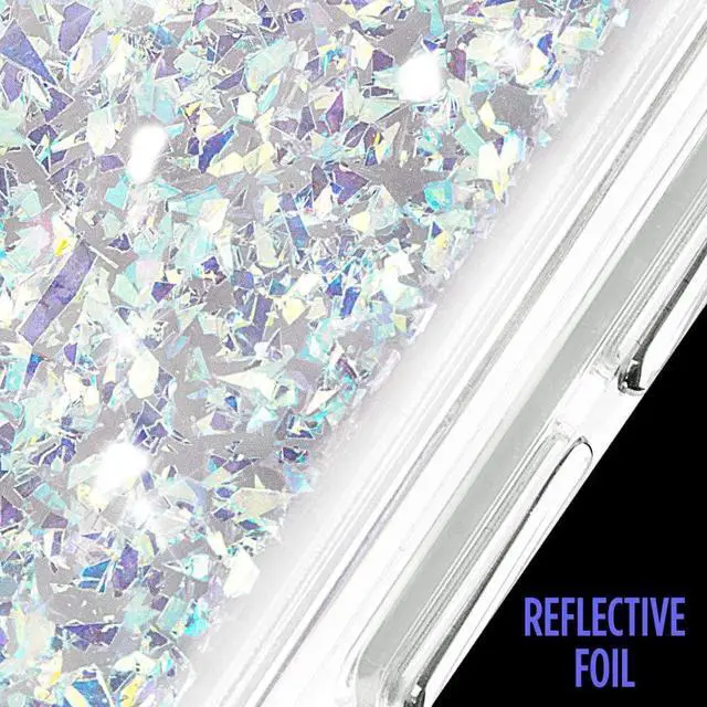 Alt view image 2 of 7 - Case-Mate Twinkle Case for Samsung Galaxy S10e - Stardust (Clear/Iridescent)