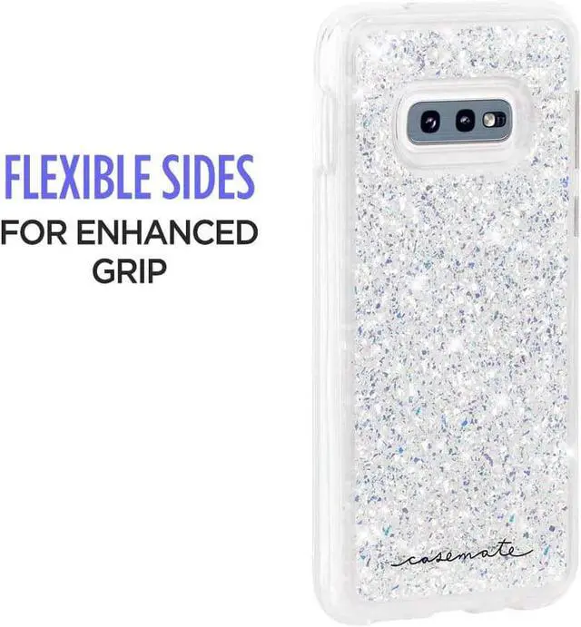 Alt view image 5 of 7 - Case-Mate Twinkle Case for Samsung Galaxy S10e - Stardust (Clear/Iridescent)