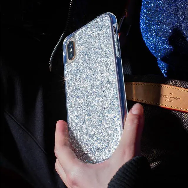 Alt view image 2 of 6 - Case-Mate Twinkle Case for iPhone Xr - Stardust (Clear/Iridescent)