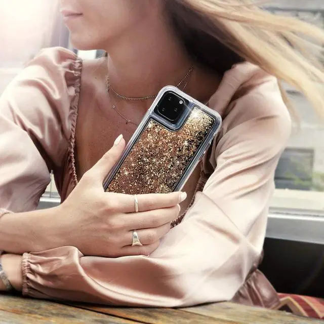 Alt view image 2 of 7 - Case-Mate Waterfall Series Case for iPhone 11 Pro  Gold