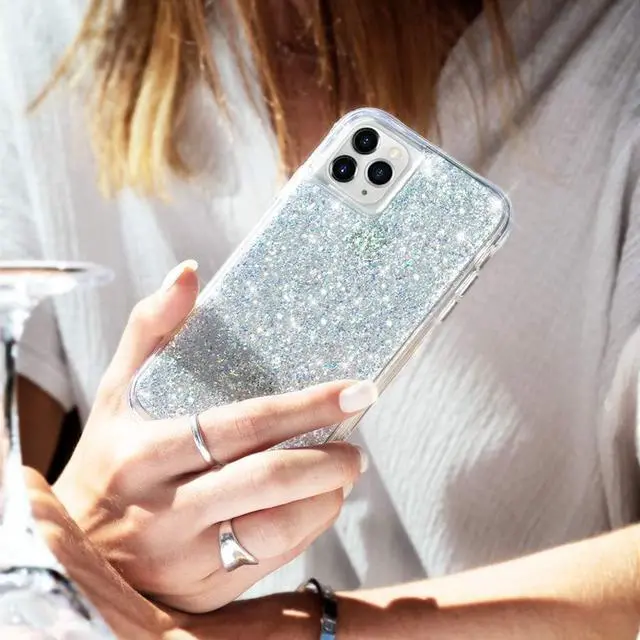 Alt view image 5 of 8 - Case-Mate Twinkle Series Hybrid Case for Apple iPhone 11 Pro - Stardust