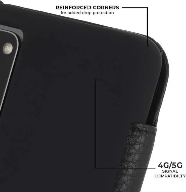 Alt view image 2 of 6 - Case-Mate - GENUINE LEATHER WALLET FOLIO - Case for Samsung Galaxy S20 Ultra - 5G Compatible - Holds 4 Cards + Cash - 6.9 inch - Black Leather