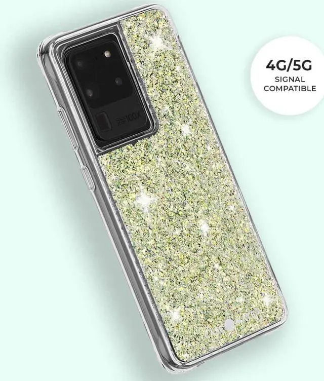 Alt view image 6 of 8 - Case-Mate Twinkle Stardust Case for Samsung Galaxy S20 Ultra - Reflective Iridescent Glitter Foil Stardust
