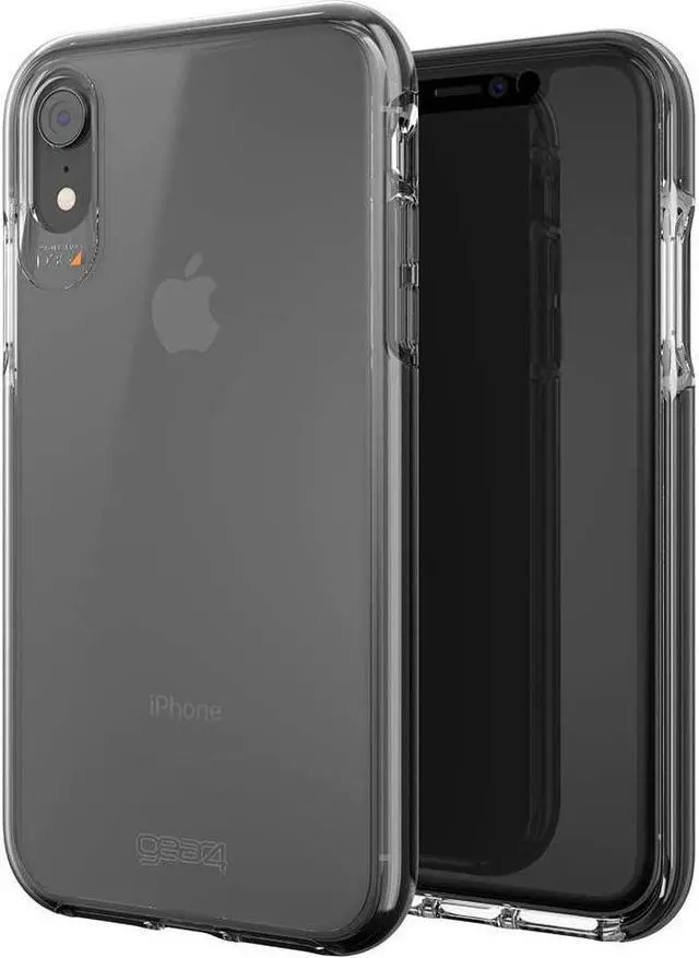 Main image of ZAGG Gear4 Piccadilly Piccadilly Clear Case with Advanced Impact Protection [ Protected by D3O ], Slim, Tough Design Compatible with Apple iPhone XR - Black