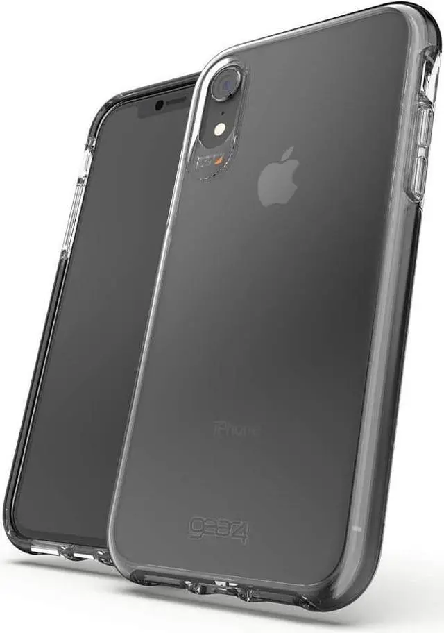Alt view image 4 of 4 - ZAGG Gear4 Piccadilly Piccadilly Clear Case with Advanced Impact Protection [ Protected by D3O ], Slim, Tough Design Compatible with Apple iPhone XR - Black