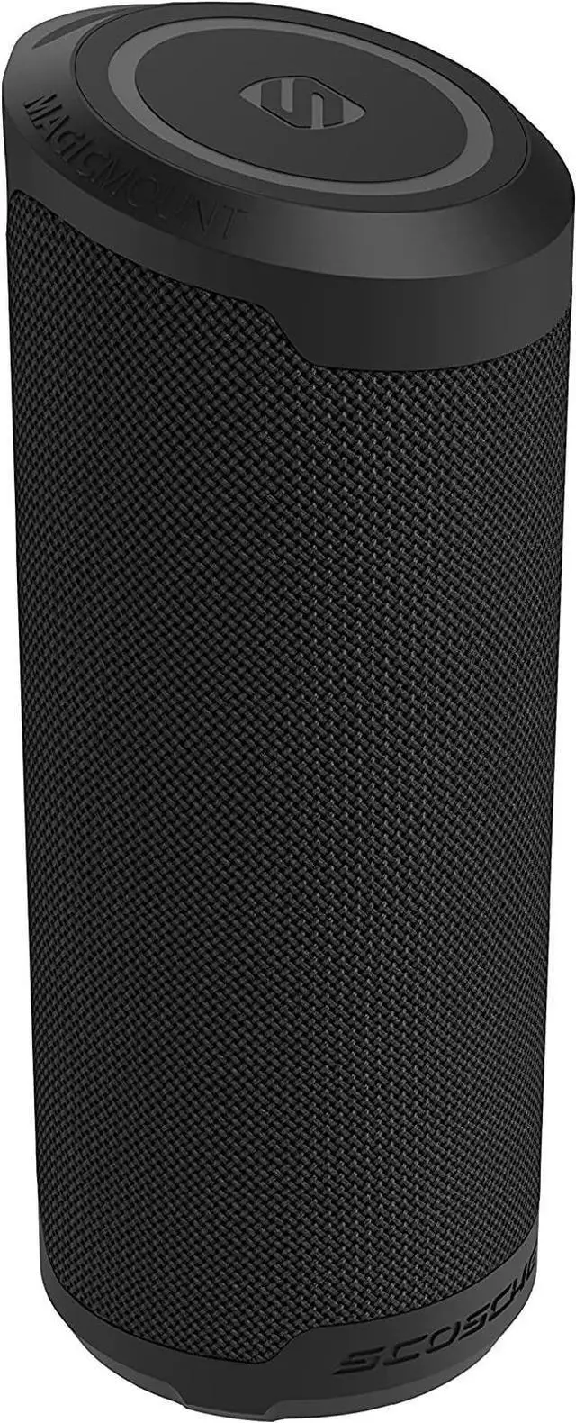 Main image of SCOSCHE BTMSMSC1 BoomBottle MS MagSafe Compatible Portable Wireless Bluetooth Speaker with Integrated MagicMount for Mobile and Music Devices, Black