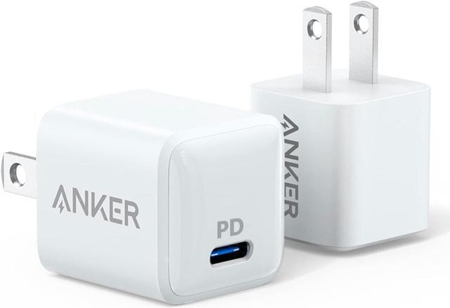 Main image of Anker PowerPort Nano 20W USB Type-C Wall Charger 2-pack