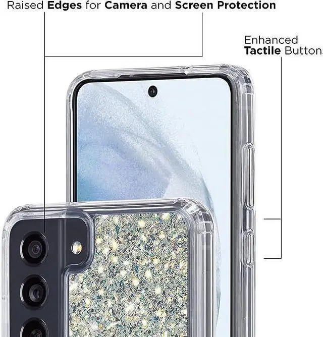 Alt view image 3 of 6 - Case Mate TWINKLE 10 FT / 3M Drop Protection Gold CASE  For Samsung Galaxy S21 FE 5G