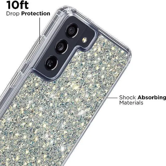 Alt view image 4 of 6 - Case Mate TWINKLE 10 FT / 3M Drop Protection Gold CASE  For Samsung Galaxy S21 FE 5G