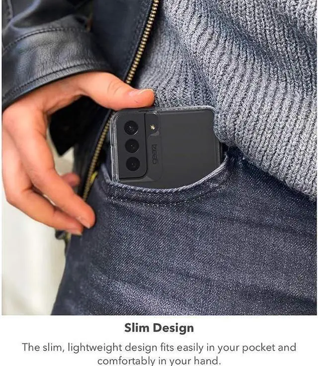 Alt view image 4 of 5 - ZAGG gear 4 Crystal Palace Snap Clear Case For Samsung Galaxy S21 FE 5G