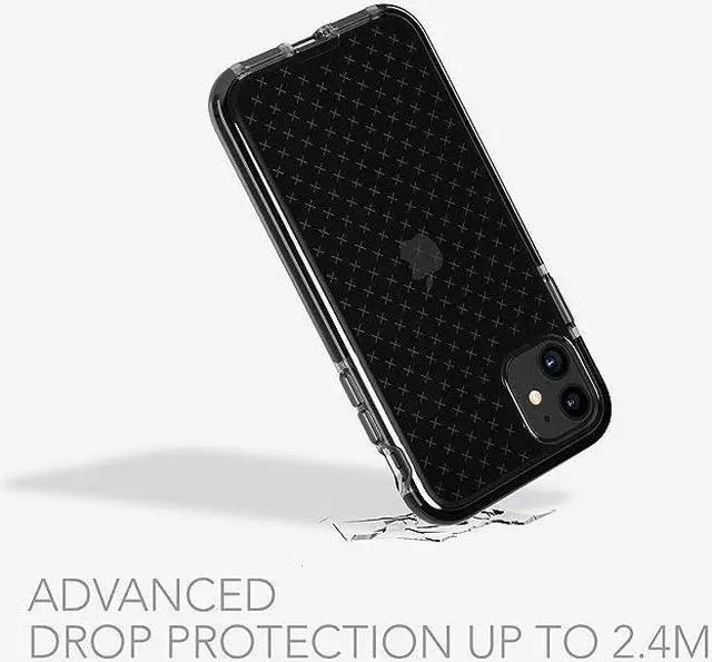 Alt view image 3 of 6 - Tech 21 EVOCHECK Protects.Drop After Drop Smokey Black Case For Iphone 11