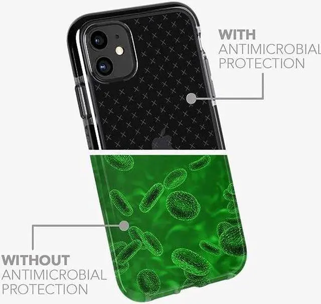 Alt view image 6 of 6 - Tech 21 EVOCHECK Protects.Drop After Drop Smokey Black Case For Iphone 11