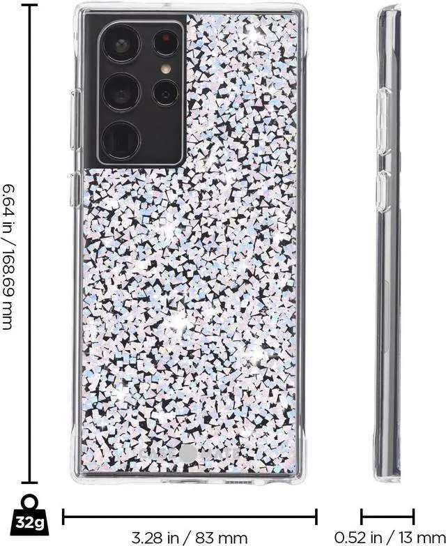 Alt view image 7 of 7 - Case Mate Multi Magnets Work With MagSafe 10 Foot  Drop Protection Twinkle Diamond Case For Iphone 6.7" 2022 ( IPHONE 14 Plus)