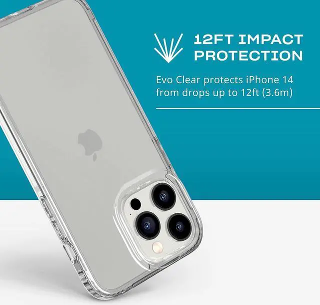 Alt view image 3 of 5 - Tech 21 12 FT 3.6M Multi Drop Imoact Tested Clear Case For iphone 14 Pro Max