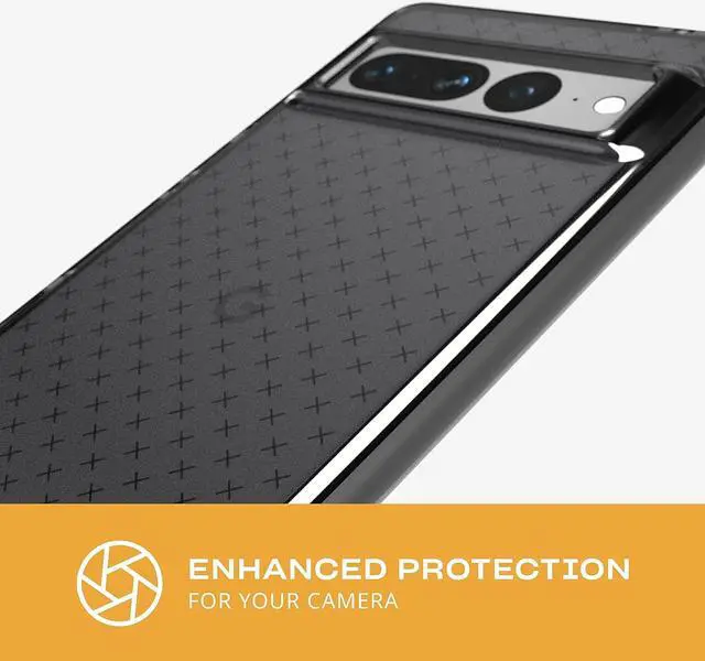 Alt view image 4 of 4 - Tech 21 Flexshock 16 FT 4.9M Multi Drop Impact Tested Waste Responsible Innavation Black Case For Google Pixel 7 Pro