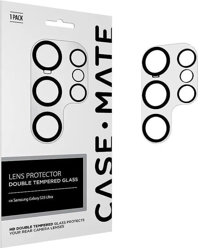 Main image of Case Mate LENS Protector Double Tempered Glass 1 Pack  For Samsung Galaxy S23 / S23+