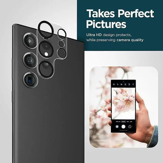 Alt view image 4 of 6 - Case Mate LENS Protector Double Tempered Glass 1 Pack  For Samsung Galaxy S23 / S23+