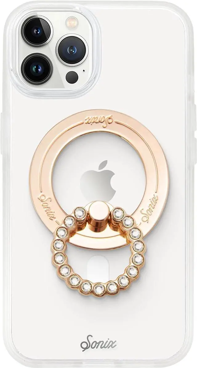 Alt view image 6 of 6 - Sonix MagLink Removable Phone Gold/Clear Rhinestone Ring