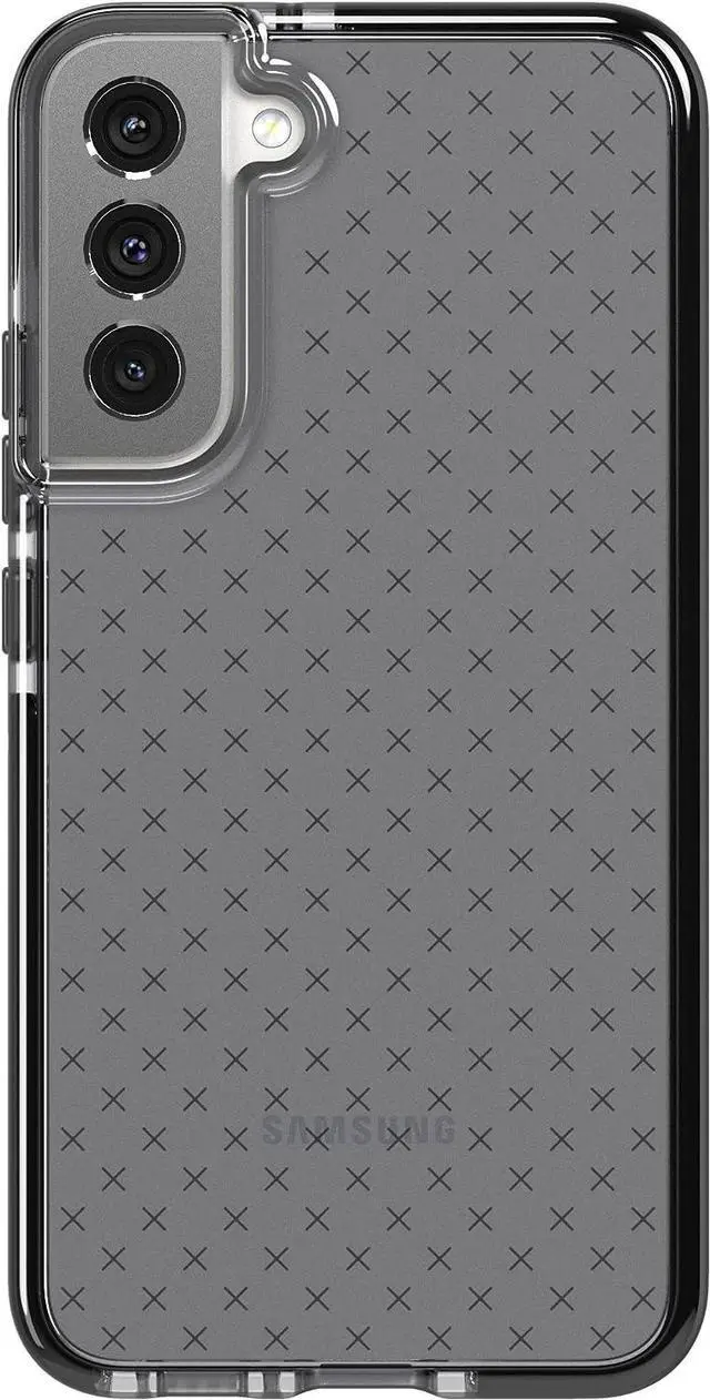 Main image of Tech 21 EVOCHECK Multi Drop 16 FT / 4.9M Impact Tested  Phone Protection Black Case For Samsung Galaxy S22 +