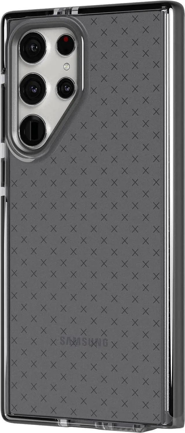 Alt view image 2 of 6 - Tech 21 EVOCHECK Multi Drop 16 FT / 4.9M  Impact Tested  Phone Protection Clear Black Case For Samsung Galaxy S22 Ultra