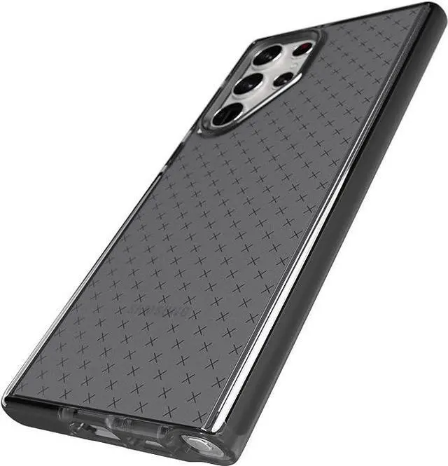 Alt view image 4 of 6 - Tech 21 EVOCHECK Multi Drop 16 FT / 4.9M  Impact Tested  Phone Protection Clear Black Case For Samsung Galaxy S22 Ultra