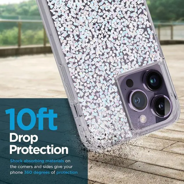 Alt view image 2 of 6 - Case Mate Multi Magnets Work With MagSafe 10 Drop Protection Silver Case For Iphone 14 Pro Max