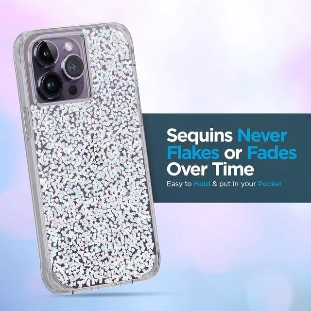 Alt view image 5 of 6 - Case Mate Multi Magnets Work With MagSafe 10 Drop Protection Silver Case For Iphone 14 Pro Max