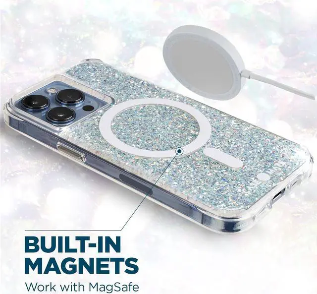 Alt view image 4 of 6 - Case Mate 10 FT / 3M Drop Protection Built - In Antimicrobial Twnkle Star Dust Case For iphone 13 Pro / iphone 12 Pro Max (iphone 6.7")Case Mate 10 FT / 3M Drop Protection Built - In Antimicrobial Twn
