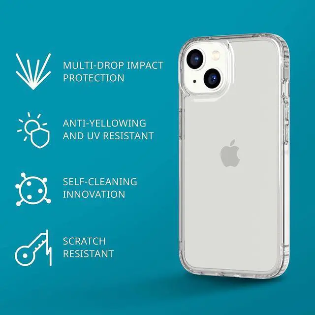 Alt view image 2 of 6 - Tech 21 12 FT 3.6M Multi Drop Imoact Tested Clear Case For iphone 6.1" 2022
