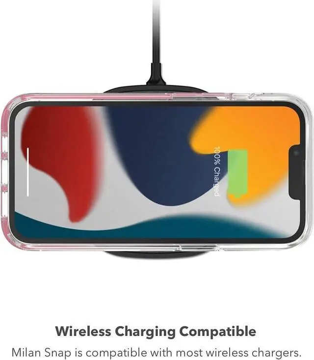 Alt view image 5 of 6 - ZAGG Gear 4 Compatible With MagSafe13 FT/4M Drop Protection Milan Snap Rose Case For iphone Pro 6.1" 2021