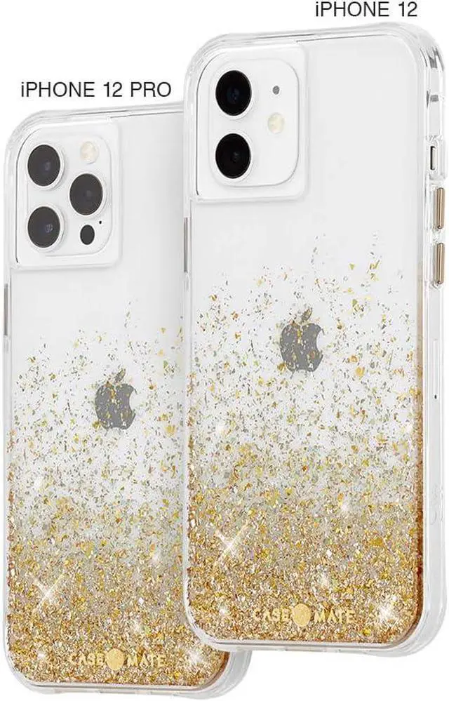 Alt view image 4 of 5 - Case Mate With/ Avec Micropel Antimicrobial Protection 10 FT Drop Protection Twinkle Ombre Case For iphone 12/ iphone 12 Pro