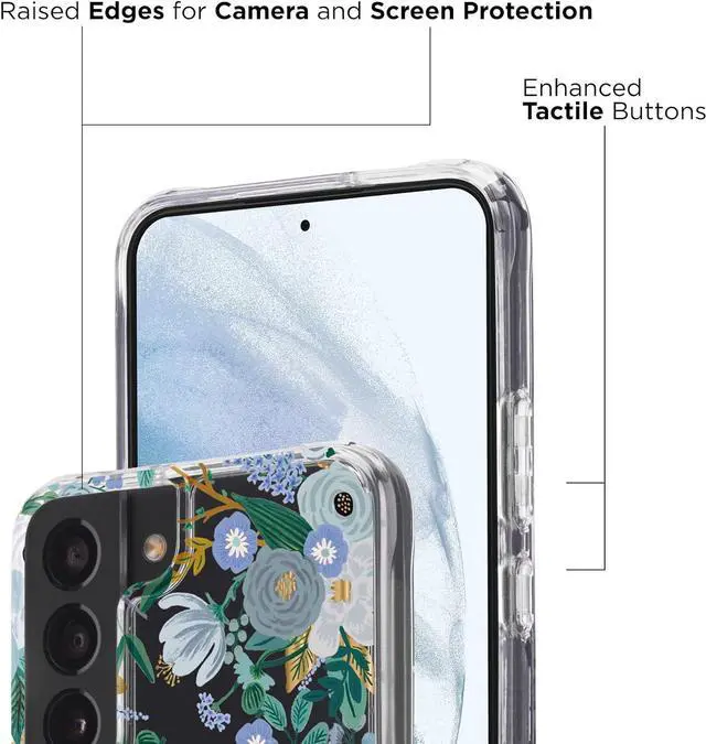 Alt view image 3 of 7 - Rifle Paper CO. 10 FT Drop And Antimicrobial Protection Floral For Samsung Galaxy S22