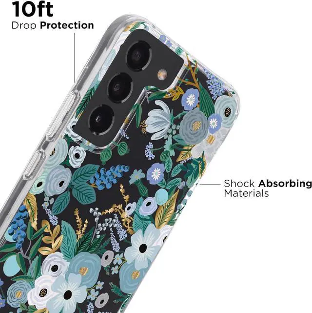Alt view image 4 of 7 - Rifle Paper CO. 10 FT Drop And Antimicrobial Protection Floral For Samsung Galaxy S22