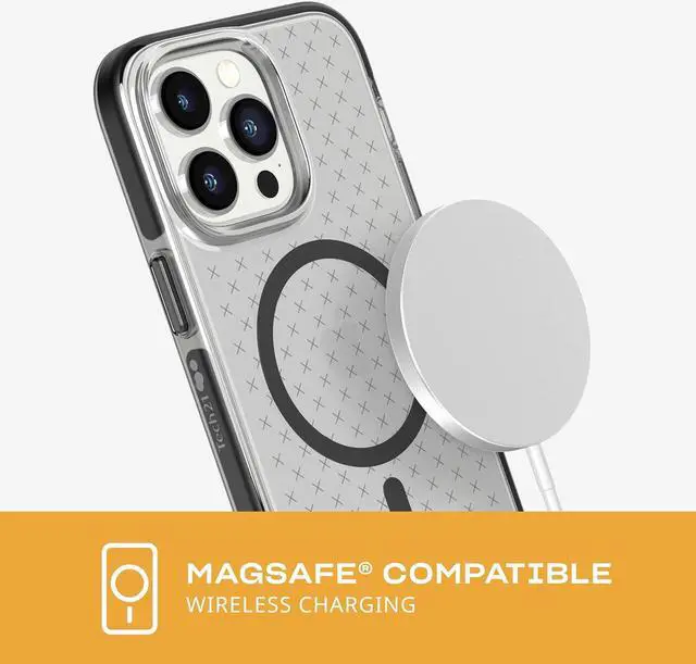 Alt view image 3 of 7 - Tech 21 16 FT 4.9M Multi Drop Impact Tested Case For iPhone 14 Pro Max - Smokey Black