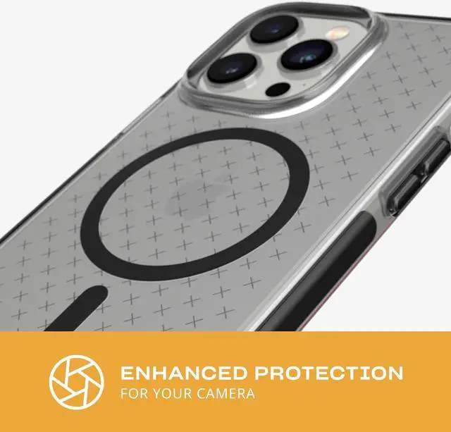 Alt view image 6 of 7 - Tech 21 16 FT 4.9M Multi Drop Impact Tested Case For iPhone 14 Pro Max - Smokey Black