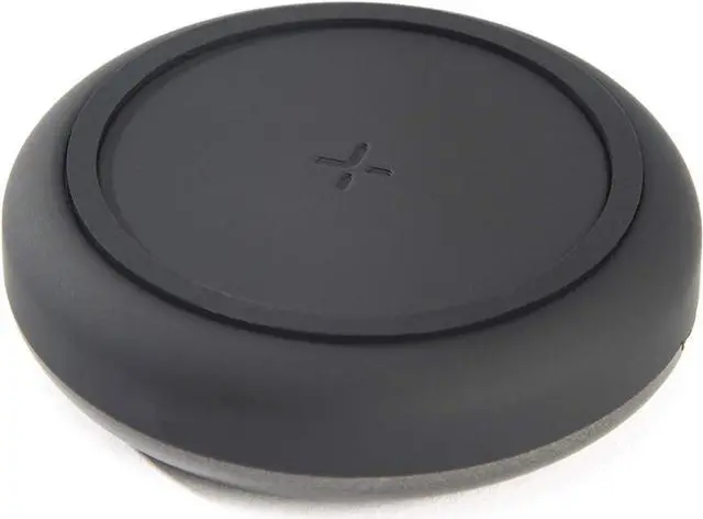 Alt view image 2 of 5 - Tylt Medallion Portable Wireless Charging Pad Compact Wireless Charger Connects To Laptops And Power Banks Black