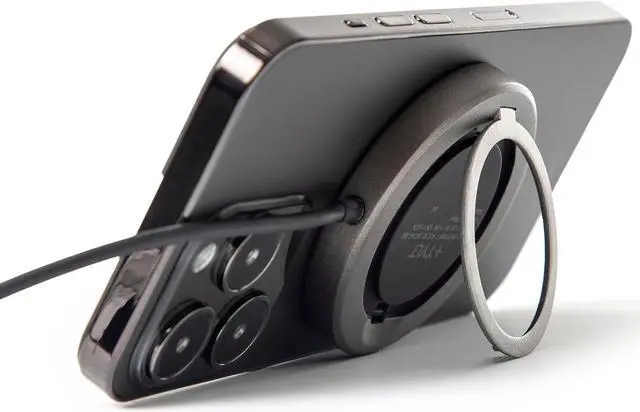 Alt view image 2 of 5 - Tylt 15W Magnetic Wireless Charging Ring Stand