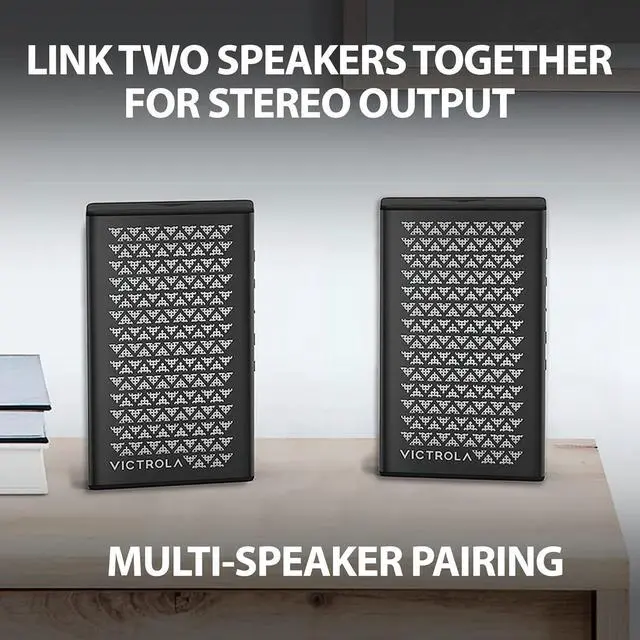 Alt view image 4 of 5 - Victrola - Music Edition 1 Portable Bluetooth Speaker - Black