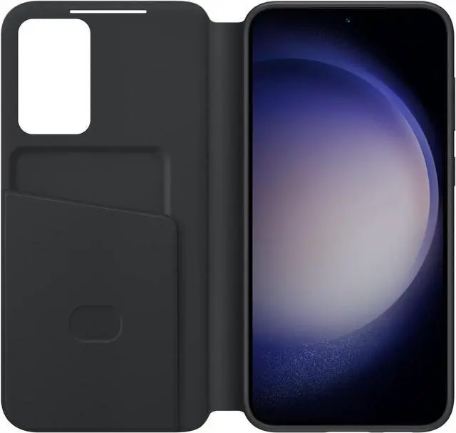 Main image of Samsung S-View Wallet Case Black - Samsung Galaxy S23+