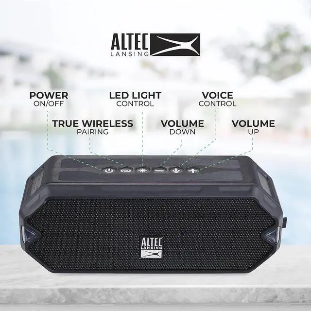 Main image of Altec Lansing - HydraJolt Everything Proof Speaker - Black