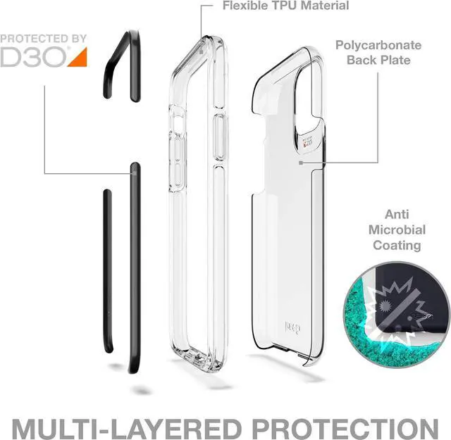 Alt view image 4 of 5 - Zagg Gear4 Piccadilly Black Case - iPhone SE (2020)/iphone 8/7 5G Compatible