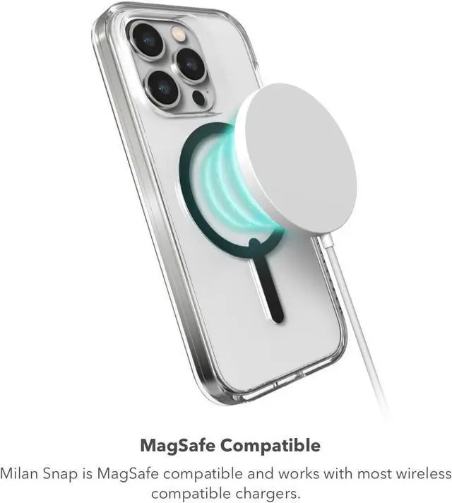 Alt view image 4 of 9 - Zagg Milan Snap Case - iPhone 15 Pro Max/ iphone 6.7 Pro (2023) - Iridescent - OEM