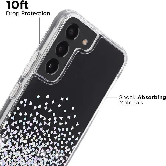 Alt view image 4 of 5 - Case Mate Twinkle 10 FT/3M Drop Protection Twinkle Diamond Case For Samsung Galaxy S22